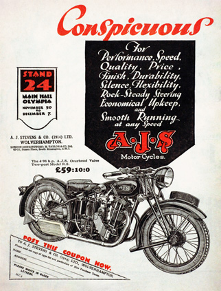 A.J Stevens & Co LTD AJS advert