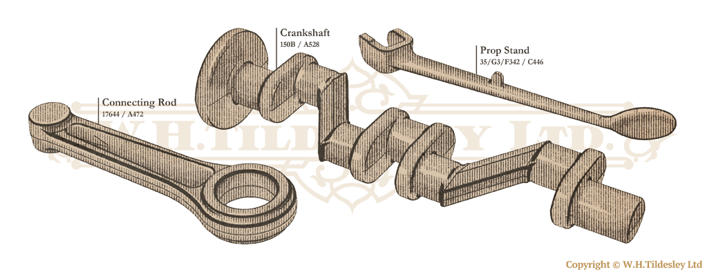 A.J Stevens & Co Ltd AJS heritage replication forged forgings components parts examples