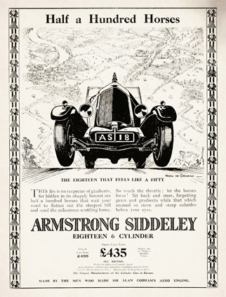 Armstrong Siddeley Motors LTD advert