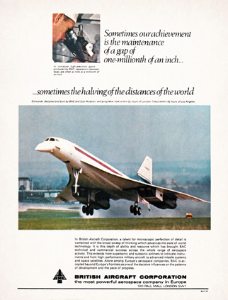 British Aircraft Corporation Advert