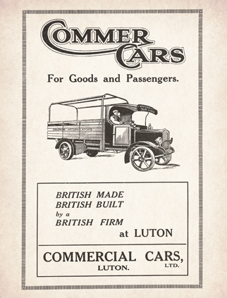 Commer Cars LTD advert