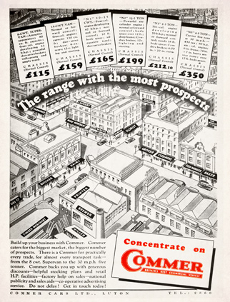 Commer Cars LTD advert