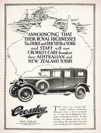 Crossley Motors Ltd advert