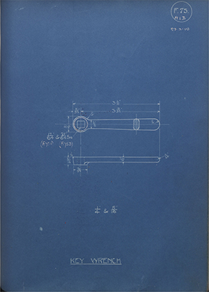 A.A Jones & Shipman  Key Wrench 1/4