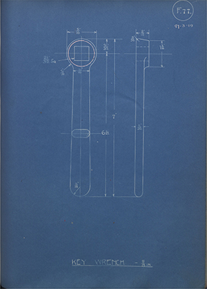 A.A Jones & Shipman  Key Wrench - 5/8