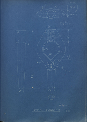 A.A Jones & Shipman L1799 Lathe Carrier - 1 1/2