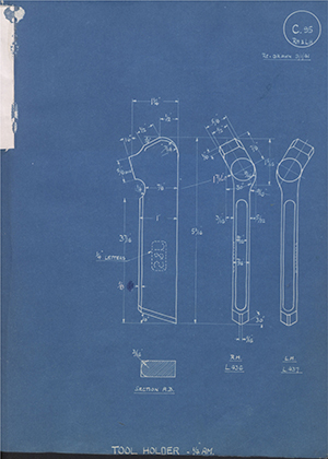 A.A Jones & Shipman L436/L437 Tool Holder 1/4