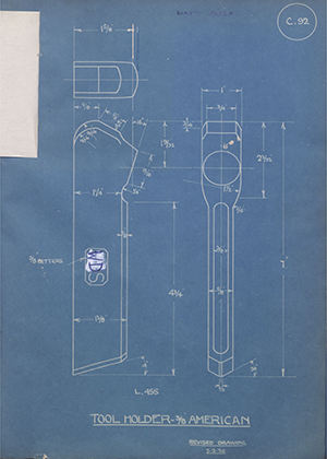 A.A Jones & Shipman L455 Tool Holder - 3/8