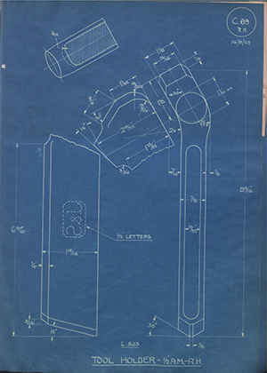 A.A Jones & Shipman L503 Tool Holder - 1/2