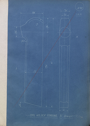 A.A Jones & Shipman L504 Tool Holder Forging - 1/2