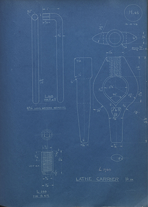 A.A Jones & Shipman L598 Lathe Carrier - 1/4