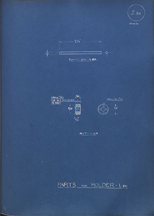 A.A Jones & Shipman L611 Parts for Holder - L611 WH Tildesley Forging Technical Drawing