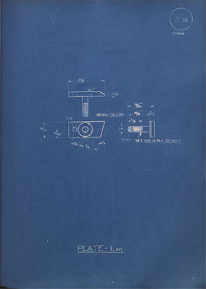 A.A Jones & Shipman L612 Plate - L612 WH Tildesley Forging Technical Drawing