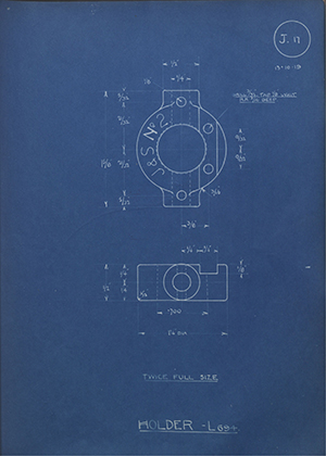 A.A Jones & Shipman L694 Holder - L694 WH Tildesley Forging Technical Drawing