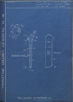 A.A Jones & Shipman LTD L469 Tool Holder - 3/16