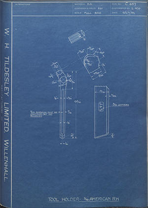 A.A Jones & Shipman LTD L470 Tool Holder - 3/16