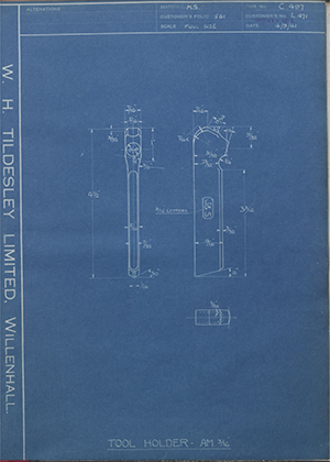 A.A Jones & Shipman LTD L471 Tool Holder - AM - 3/16