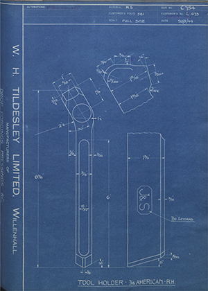 A.A Jones & Shipman LTD L473 Tool Holder - 7/16