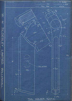 A.A Jones & Shipman LTD L476 Tool Holder - 5/8