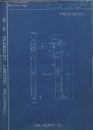 A.A Jones & Shipman LTD L483 Tool Holder - 3/16