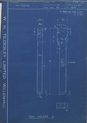 A.A Jones & Shipman LTD L486 Tool Holder - 1/4