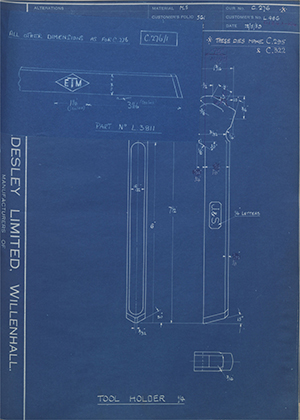 A.A Jones & Shipman LTD L486 Tool Holder - 1/4