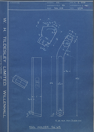 A.A Jones & Shipman LTD L487 Tool Holder - 5/16