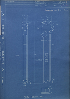 A.A Jones & Shipman LTD L489 Tool Holder - 5/16