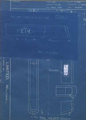 A.A Jones & Shipman LTD L498 Tool Holder - 1/2