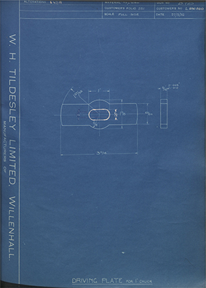 A.A Jones & Shipman LTD L880 Driving Plate For 1