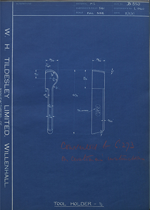 A.A Jones & Shipman LTD L960 Tool Holder - 1/2
