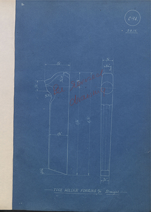 A.A Jones & Shipman - Tool Holder Forging 5/16