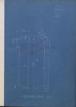 A.A Jones & Shipman  Tool Holder Forging - 5/16