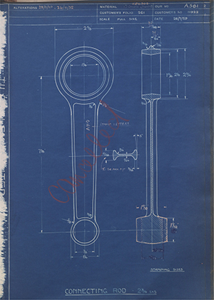 A.J Stevens & Co LTD 11922 Connecting Rod 2 3/4