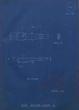 A.J Stevens & Co LTD 15394 Gear Shifter Lever - 3 1/2