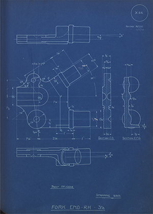 A.J Stevens & Co LTD 15636 Fork End RH - 3 1/2