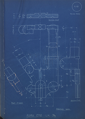 A.J Stevens & Co LTD 15637 Fork End - LH - 3 1/2