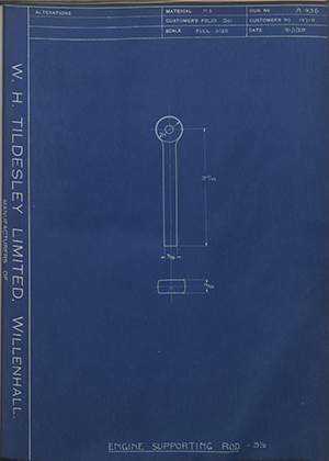A.J Stevens & Co LTD 15719 Engine Supporting Rod - 3 1/2