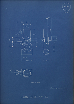 A.J Stevens & Co LTD 15825 Fork Ends - LH - 3 1/2