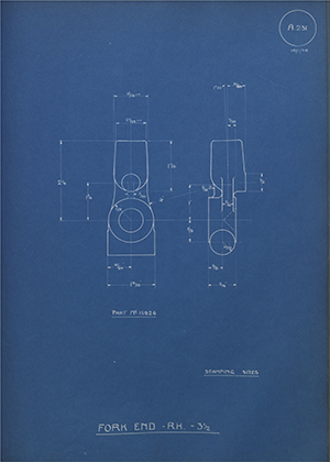 A.J Stevens & Co LTD 15826 Fork End - RH - 3 1/2