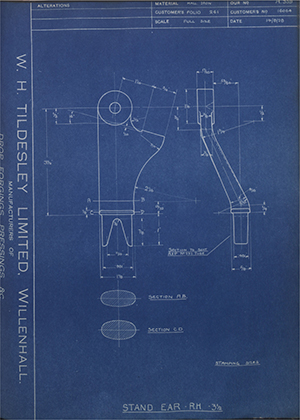 A.J Stevens & Co LTD 16064 Stand Ear - RH - 3 1/2