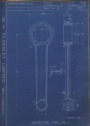 A.J Stevens & Co LTD 16271 Connecting Rod 3 1/2