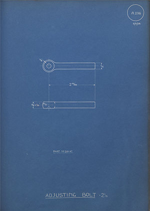 A.J Stevens & Co LTD 20147 Adjusting Bolt - 2 1/4