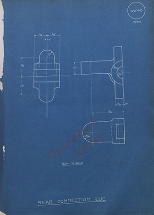 A.J Stevens & Co LTD 3048 Rear Connection Lug WH Tildesley Forging Technical Drawing