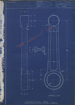 A.J Stevens & Co LTD 50044 Connecting Rod - 3 1/2