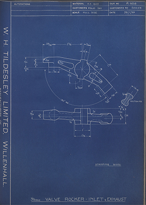 A.J Stevens & Co LTD 50059 Valve Rocker - Inlet & Exhaust 3 1/2