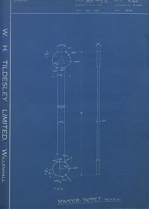 Abingdon King Dick Co LTD A1045 Spanner Tappet 3/16