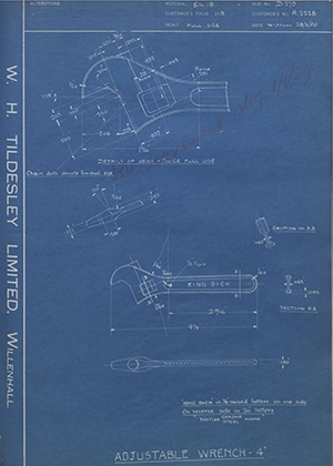 Abingdon King Dick Co LTD A2228 Adjustable Wrench - 4