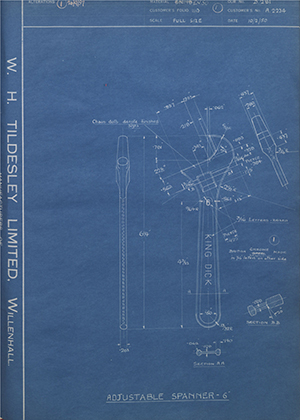 Abingdon King Dick Co LTD A2234 Adjustable Spanner - 6