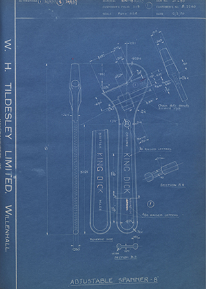 Abingdon King Dick Co LTD A2240 Adjustable Spanner - 8